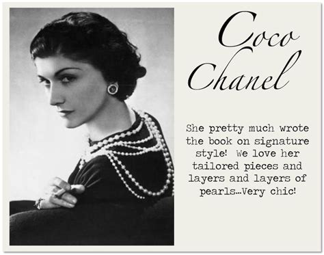 coco chanel signature style.